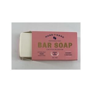 Hand in Hand Bar Soap Cactus Blossom Bergamot and Crisp Basil 5 oz New
